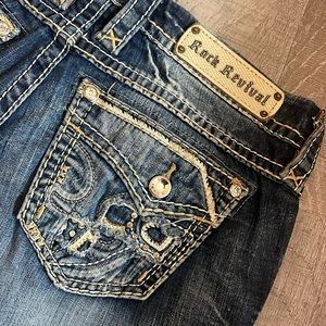 Rock revival Stasia mid rise skinny jeans, size 27